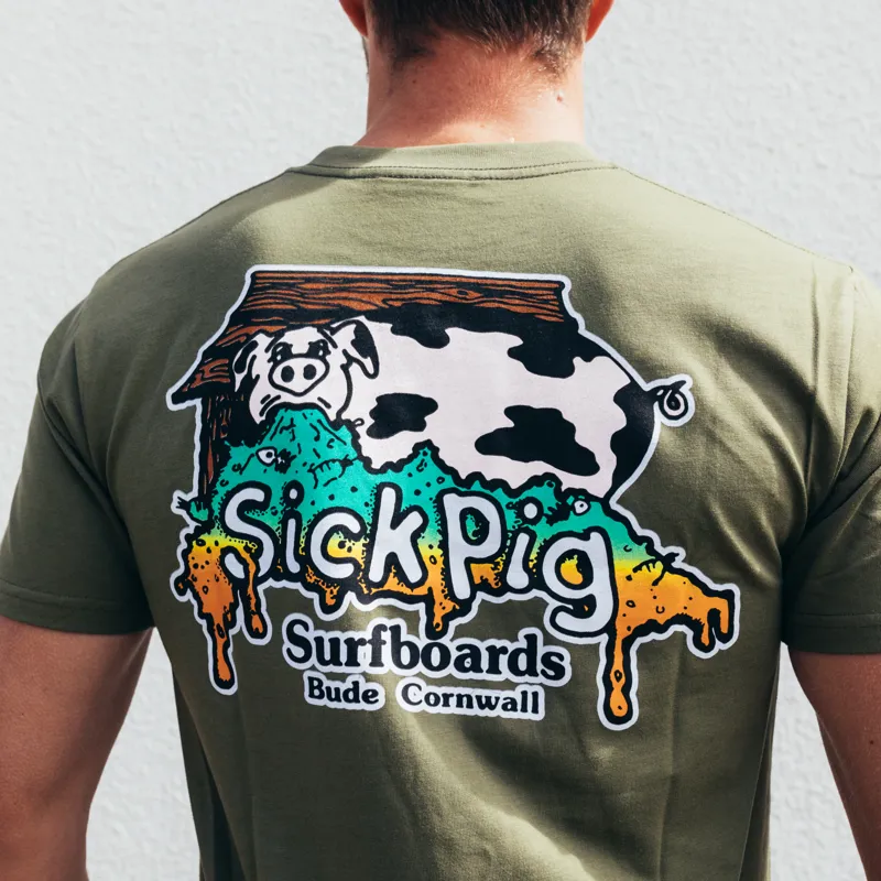 Sick Pig Original Tee Khaki-3